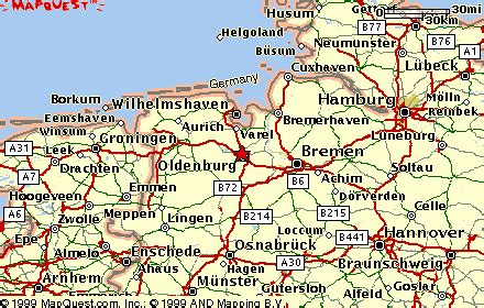 Oldenburg Germany Map