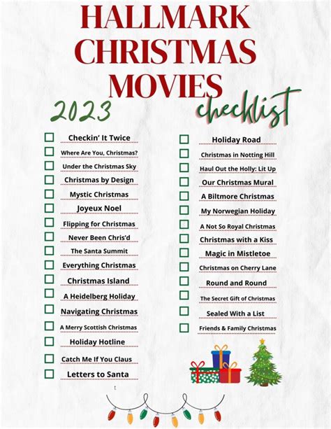 Hallmark Christmas Movies 2024 List Printable - Fayre Jenilee