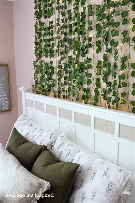 DIY Ivy Wall Decor (With Lights!)