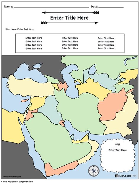 خريطة الشرق الأوسط Storyboard by ar-examples