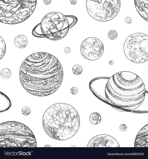 Planets Clip Art Black And White