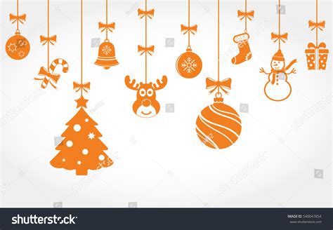 Hanging Christmas Ornaments Stock Illustration 540047854 | Shutterstock