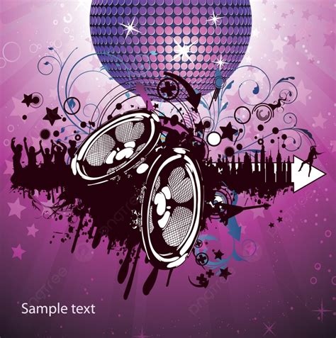 Concert Poster Decoration Ornate Abstract Background, Mirrorball, Background, Speaker Background ...