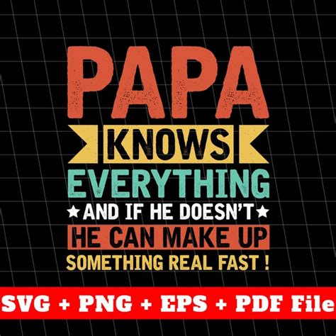 Papa Svg - Etsy