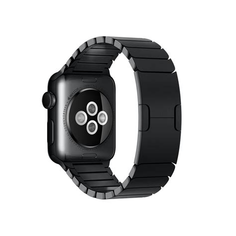 Apple Watch 38mm Space Black Case With Space Black Stainless Steel Link Bracelet in Black | Lyst