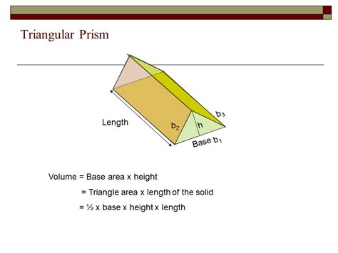 Right Prism volume - Presentation Mathematics