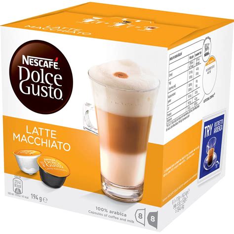 Dolce Gusto Coffee Capsules Latte Macchiato 16 Pack | Woolworths