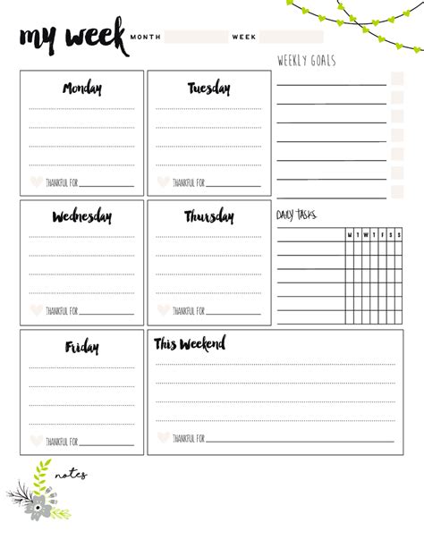 Weekly Planner Template Word - Edit, Fill, Sign Online | Handypdf