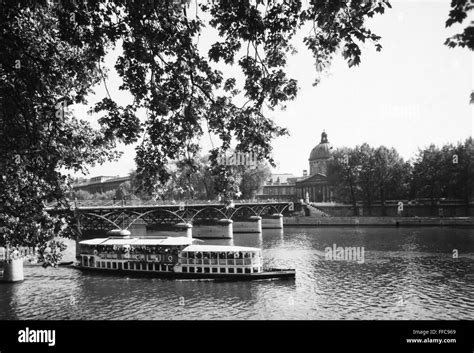 PARIS: SEINE RIVER. /nView of the Seine showing the Pont des Arts and ...