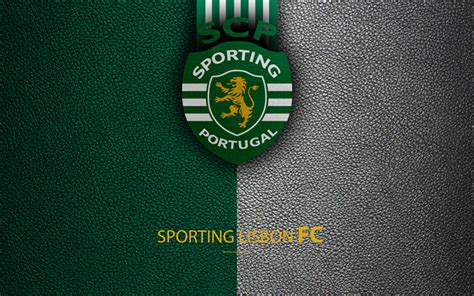 Download wallpapers Sporting Lisbon FC, 4K, leather texture, Liga NOS ...