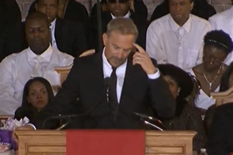 Kevin Costner Pays Touching Tribute to Whitney Houston at Funeral