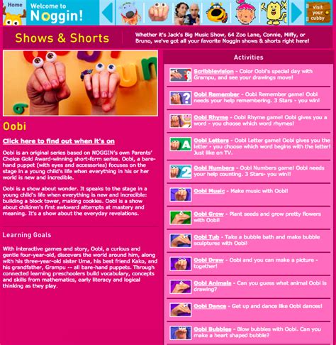 Image - Noggin.com Oobi Show Page.png | Oobi Wiki | Fandom powered by Wikia