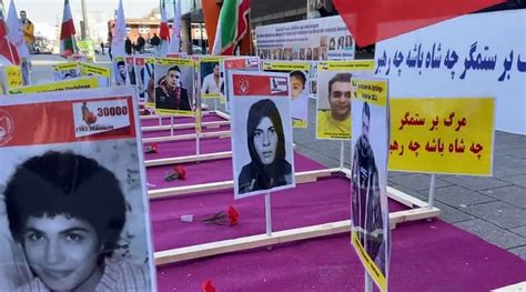 Hamburg, Germany—April 6, 2023: MEK Supporters Rally to Support the Iran Revolution - Iran ...