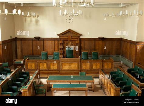 English Council Chambers, or court room Stock Photo - Alamy