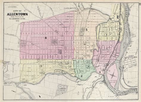 City of Allentown.: Geographicus Rare Antique Maps