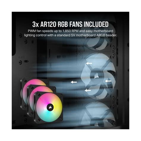 Corsair 3000D RGB AIRFLOW Edition Tempered Glass Mid Tower ATX Case ...