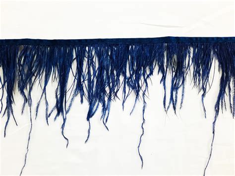 Ostrich Feathers Trim – Navy – Habby & Trims