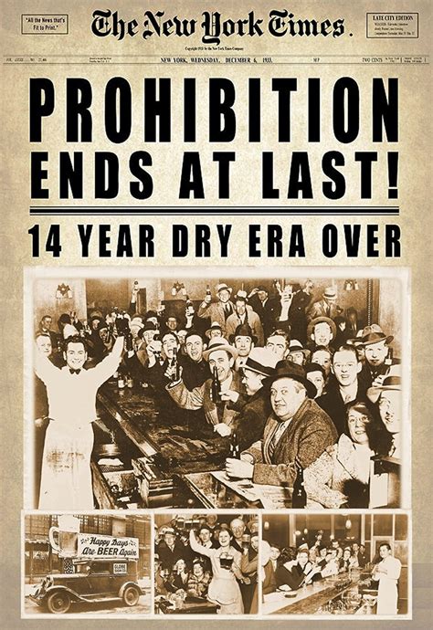 End at Last Prohibition 1933 Repeal Newspaper Digital - Etsy