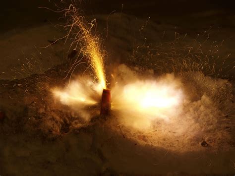 I took this photo of an exploding firecracker last New Year's Eve ...