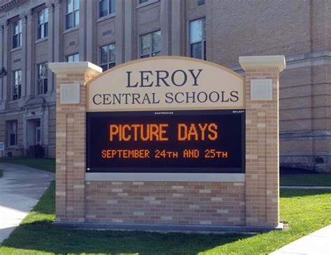 Standard Nice Billboard HS Name with Electric Board | School pictures, School entrance, School signs