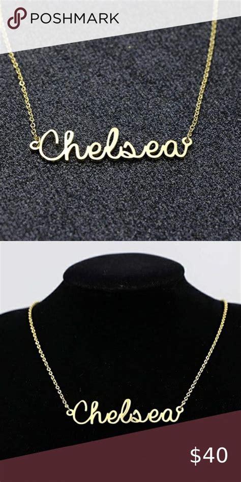 Chelsea Name Necklace | Name necklace, Womens jewelry necklace, Custom ...