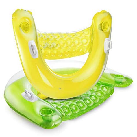 Premium Inflatable Floating Pool Lounge Chair With Cup Holder– Zincera