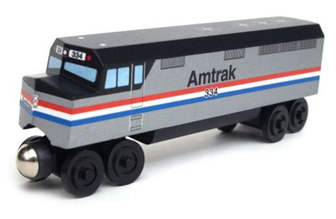 Amtrak F-40 Three Car Superliner Passenger Wooden Train - Buy Online in ...