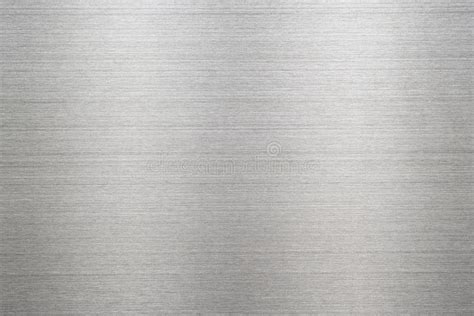 Silver Metal Texture of Brushed Stainless Steel Plate with the Reflection of Light. Stock Photo ...