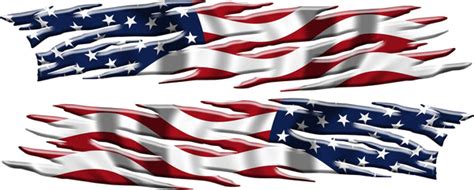 American Flag Flames Vinyl Auto Graphic Decal | Xtreme Digital GraphiX