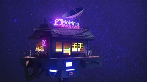 ArtStation - Mr_MoMo Space Cafe