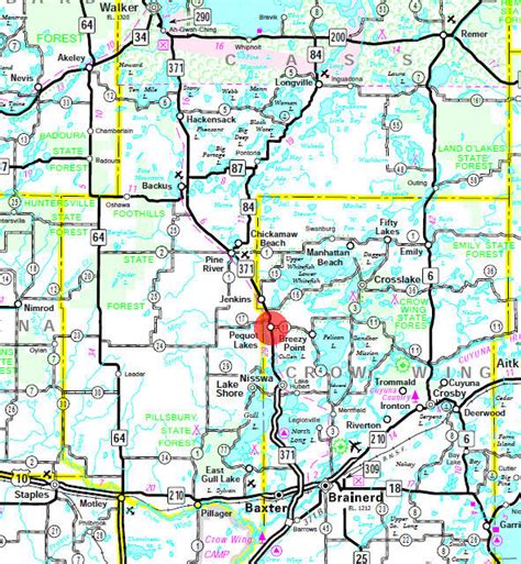 Map Of Pequot Lakes Mn | Zip Code Map