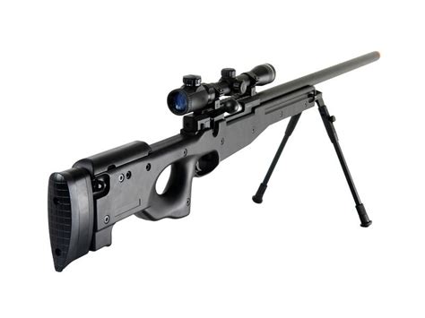 Double Eagle Full Metal L96 Bolt Action Airsoft Sniper Rifle with Scope and Bipod | Airsoft Station