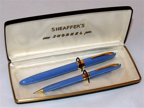 Vintage Sheaffer Snorkel Pen & Pencil Set, 14k Gold Nib, W… | Flickr