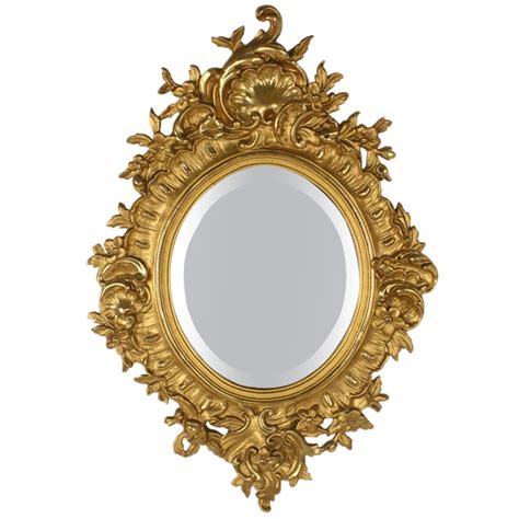 Vintage Swedish Gold Gilt Frame Mirror at 1stdibs