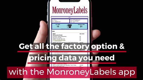 Monroney Labels App - YouTube