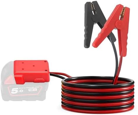 Amazon.com: Jumper Cable Clamps Fit for Milwaukee M18 18V Battery ...