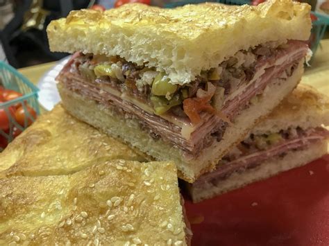 [HomeMade] Muffuletta, Bread HomeMade as well. : r/food