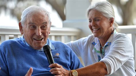 Oldest living Heisman Trophy winner Johnny Lujack speaks to members of ...