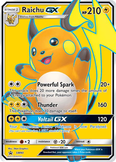 Raichu-GX (Sun & Moon Promos SM90) — PkmnCards