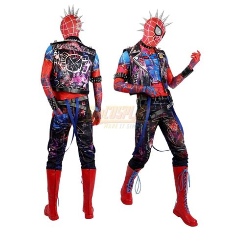 Spider-Punk Hobart Brown Cosplay Costume Across the Spider-Verse Edition