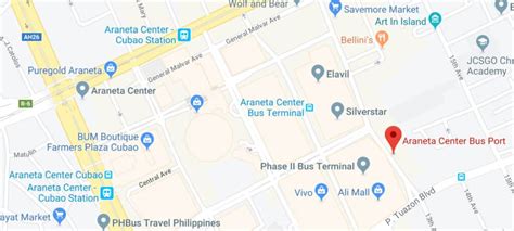 Araneta Center Bus Port | Bus Schedules | Online Booking