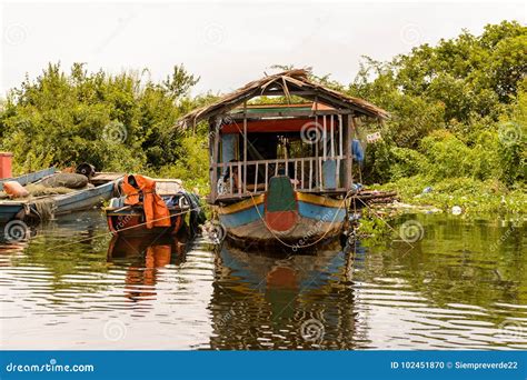 Lake Tonle Sap, Cambodia stock photo. Image of life - 102451870