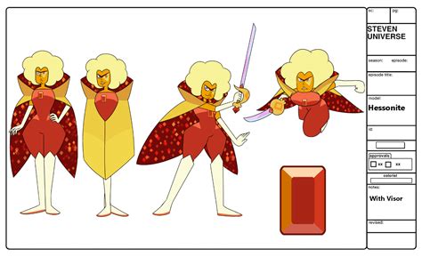 Image - Hessonite Model Sheet-W Visor.png | Steven Universe Wiki ...