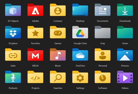 Custom Icons for Windows 11 Thread (Folders, Dropbox, Google Drive ...