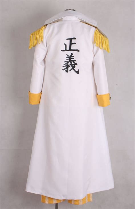 One Piece Cosplay Costume Kizaru Taisho Borsalino Admiral Uniform Suit Set Outfit Halloween ...