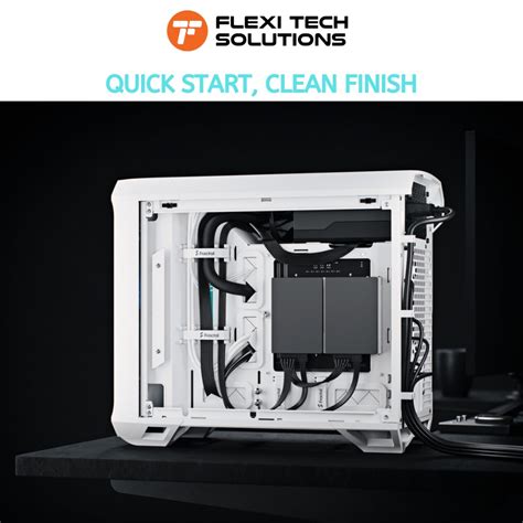 FRACTAL DESIGN Torrent Nano RGB Black / White TG Light tint MITX PC ...