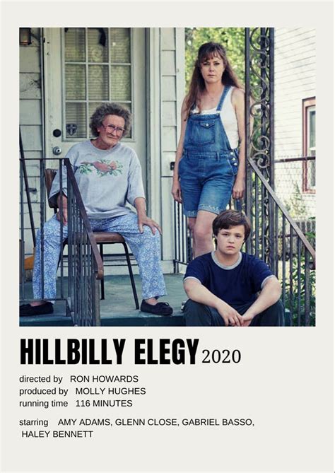 Hillbilly Elegy Minimalist Poster | Peliculas, Cine, Pelis