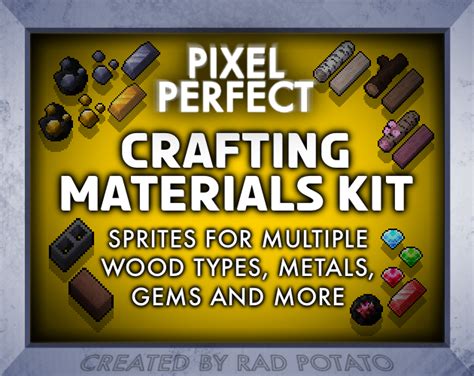 PIXEL PERFECT: CRAFTING MATERIALS by Rad Potato