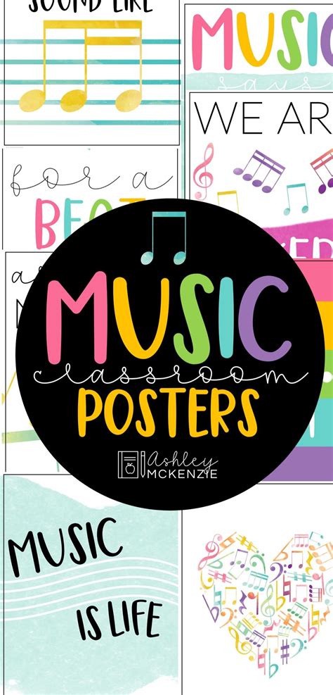 Music Classroom Posters - 5 Minute Bulletin Board! | Music classroom decor, Music classroom ...