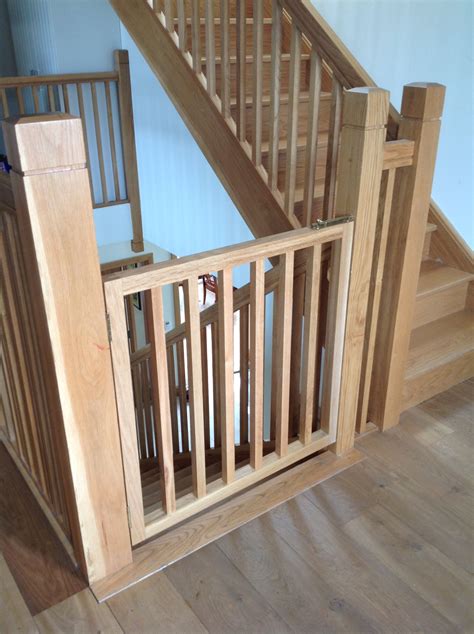 Baby stairs gate made and fitted by Burke joinery in Kildare. Stylish and practical as it was ...